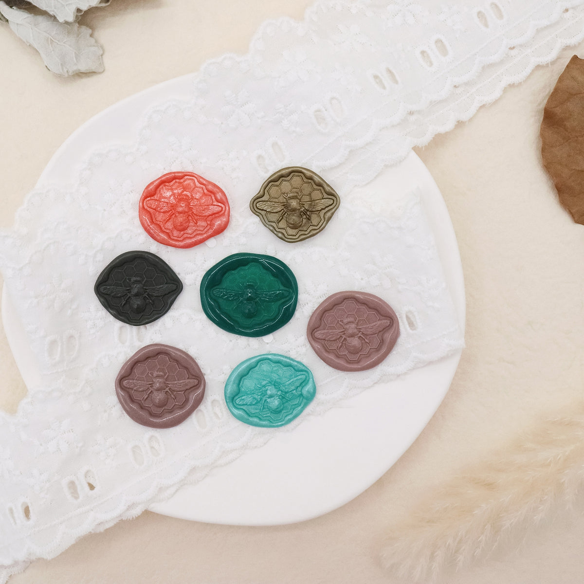 Stamprints 3D Relief Bee Self-adhesive Wax Seal Stickers 3