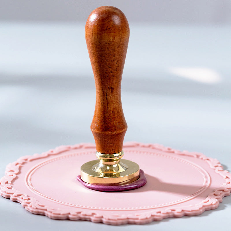 Vintage Baroque Lace Wax Seal Silicone Mat a