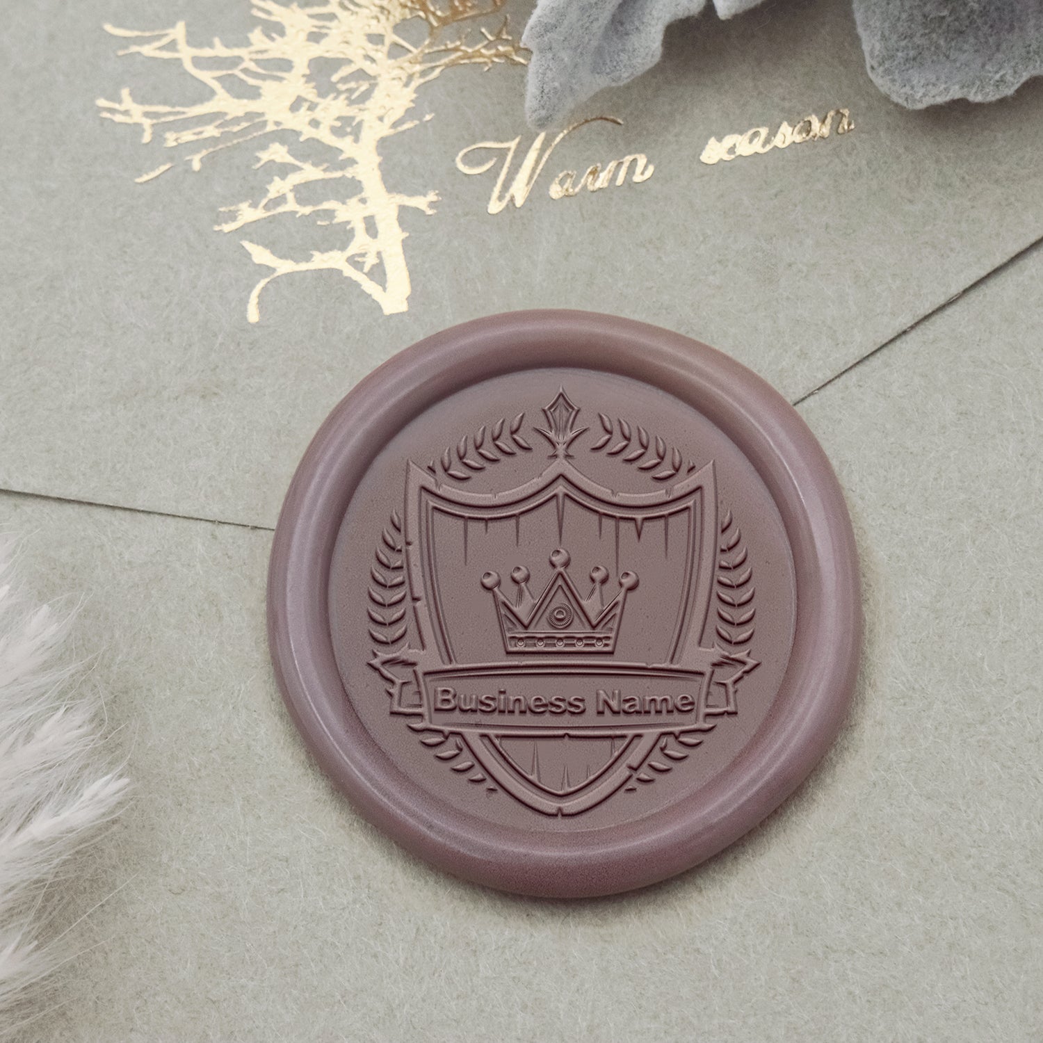 Custom Logo Wax Seal Stamp - Style 21-2