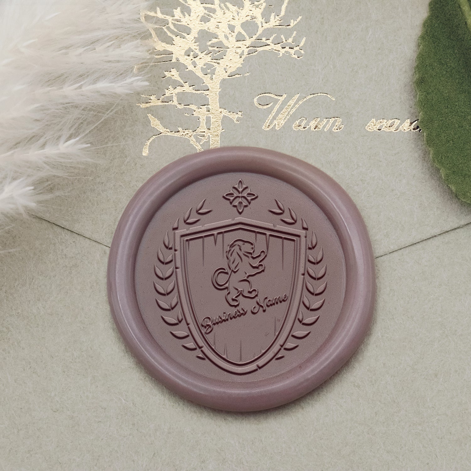 Custom Logo Wax Seal Stamp - Style 20-2