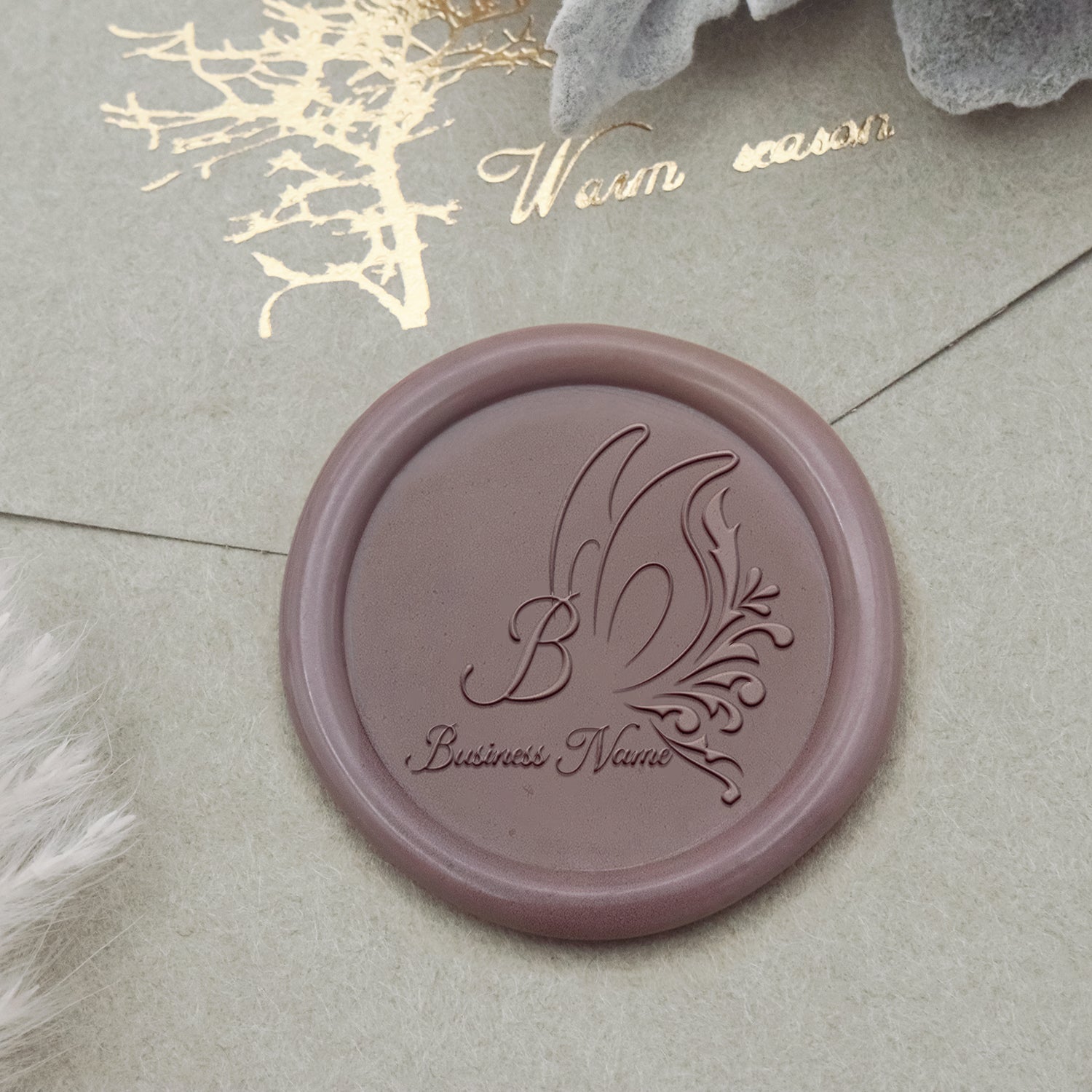 Custom Logo Wax Seal Stamp - Style 28-2