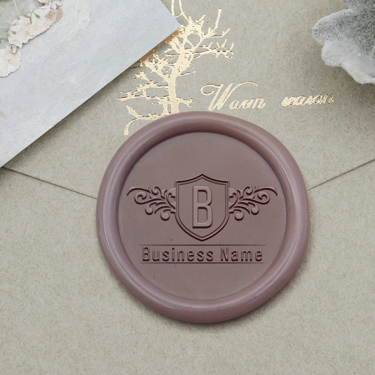Custom Logo Wax Seal Stamp - Style 10-1