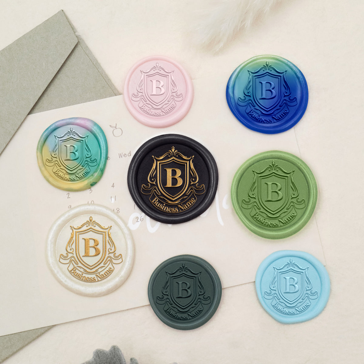 Custom Logo Wax Seal Stamp - Style 17-3
