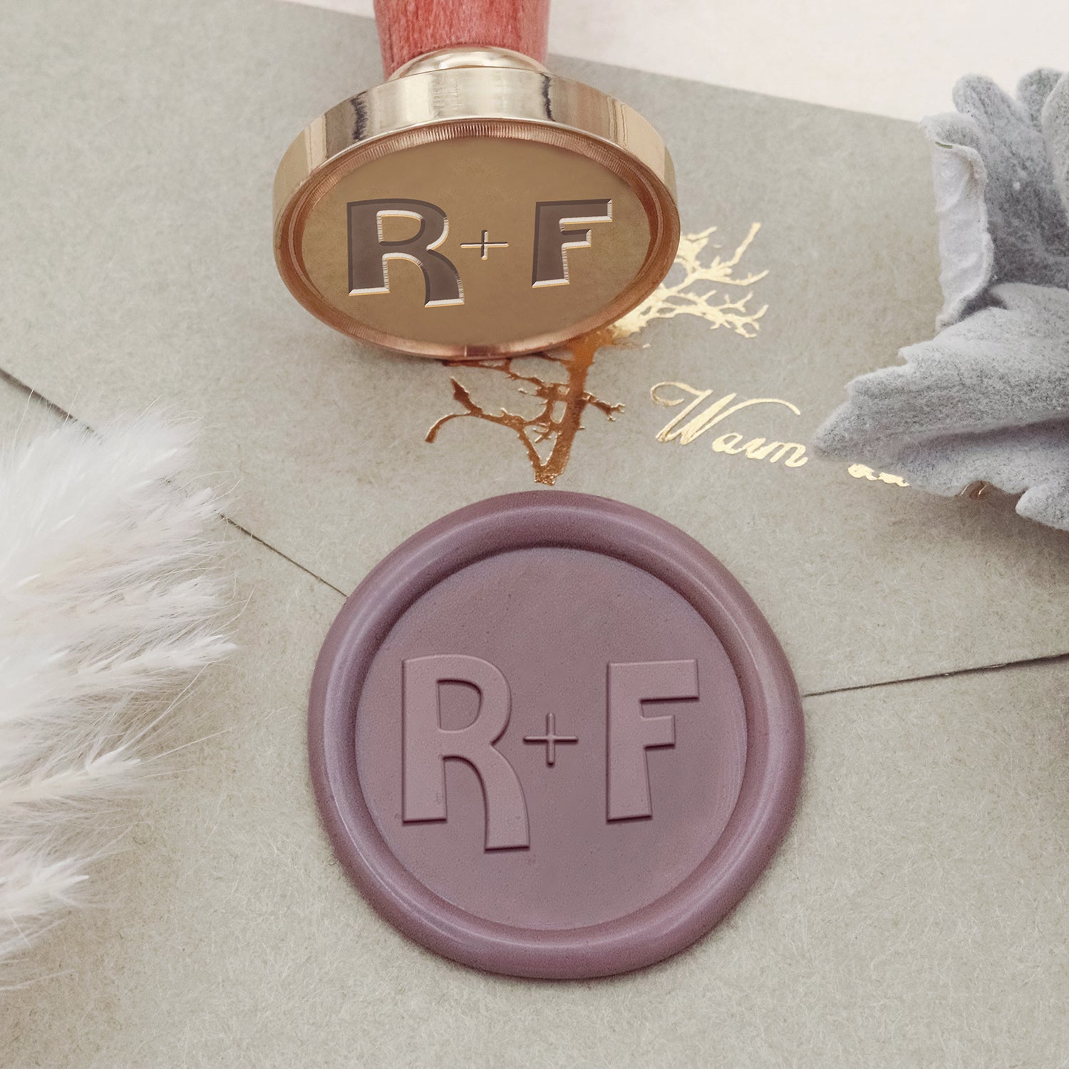 Custom Cartoon Text Wax Seal Stamp (10 Fonts)-1