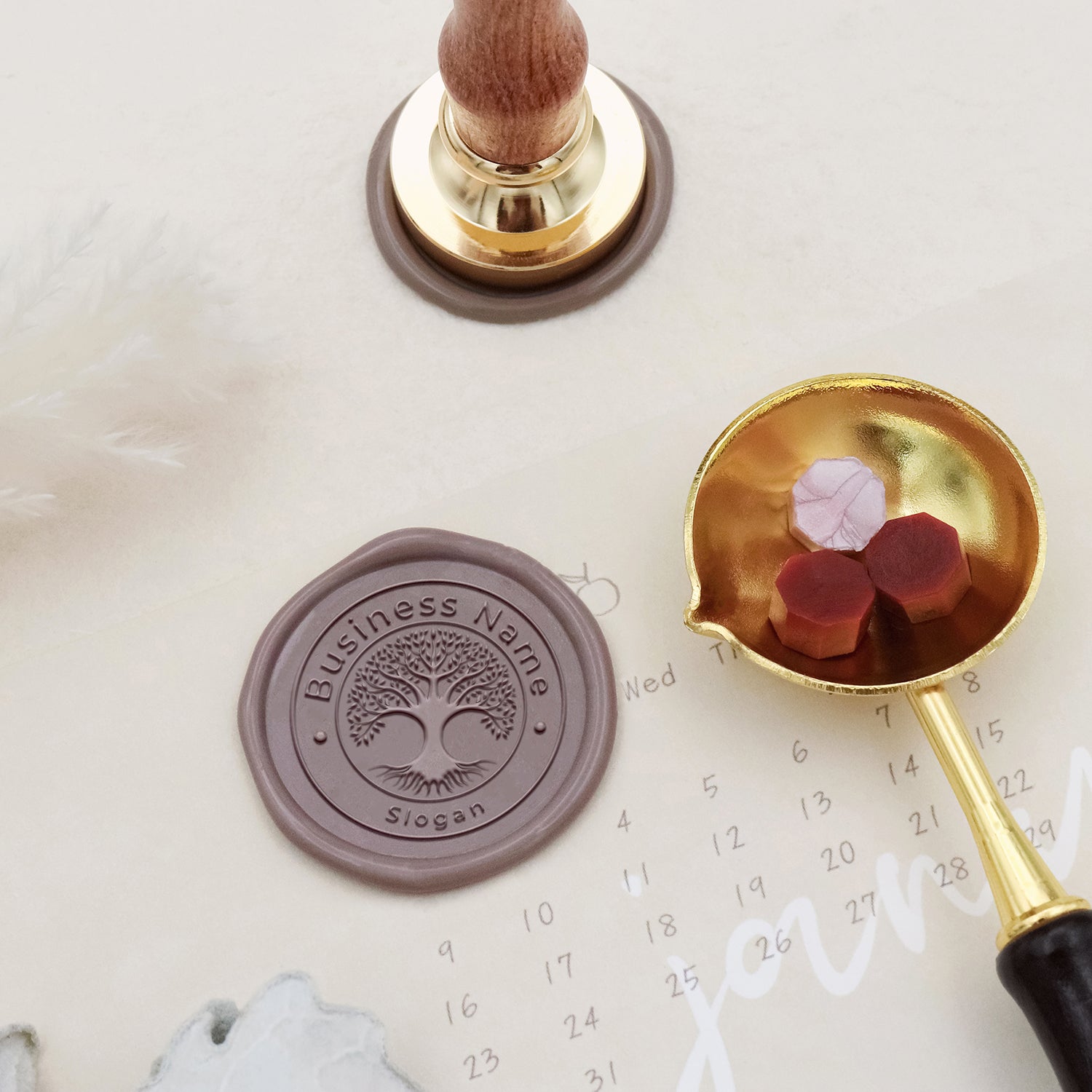 Tree of Life Custom Logo Wax Seal Stamp4
