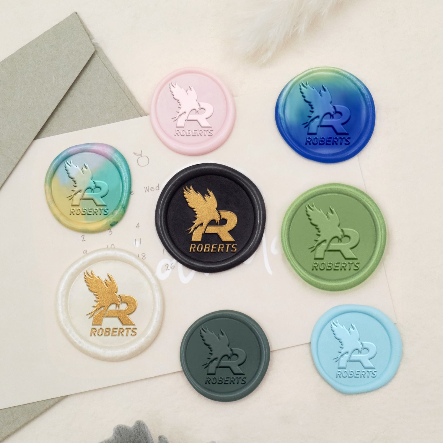 Custom Eagle Name Wax Seal Stamp 3