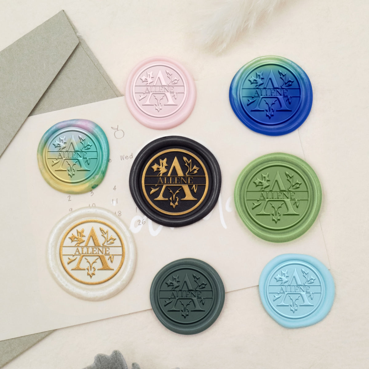 Custom Address Wax Seal Stamp - Style 27-copy 3