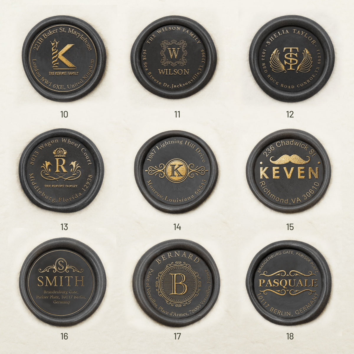 Custom Address Wax Seal Stamp (27 designs) Custom-Address-Wax-Seal-Stamp2