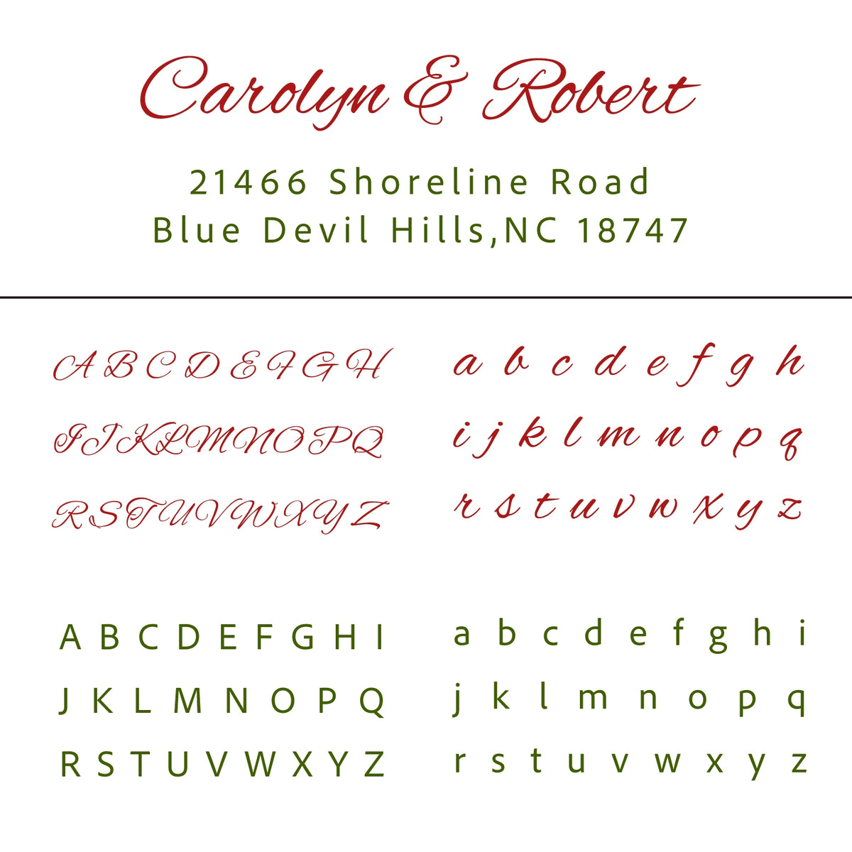 Custom Rectangular Handwriting Font Address Return Rubber Stamp - Style 5 