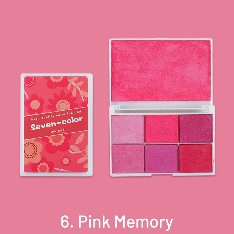 Pearlescent Seven-Color Boxed Ink Pad Set sku-6