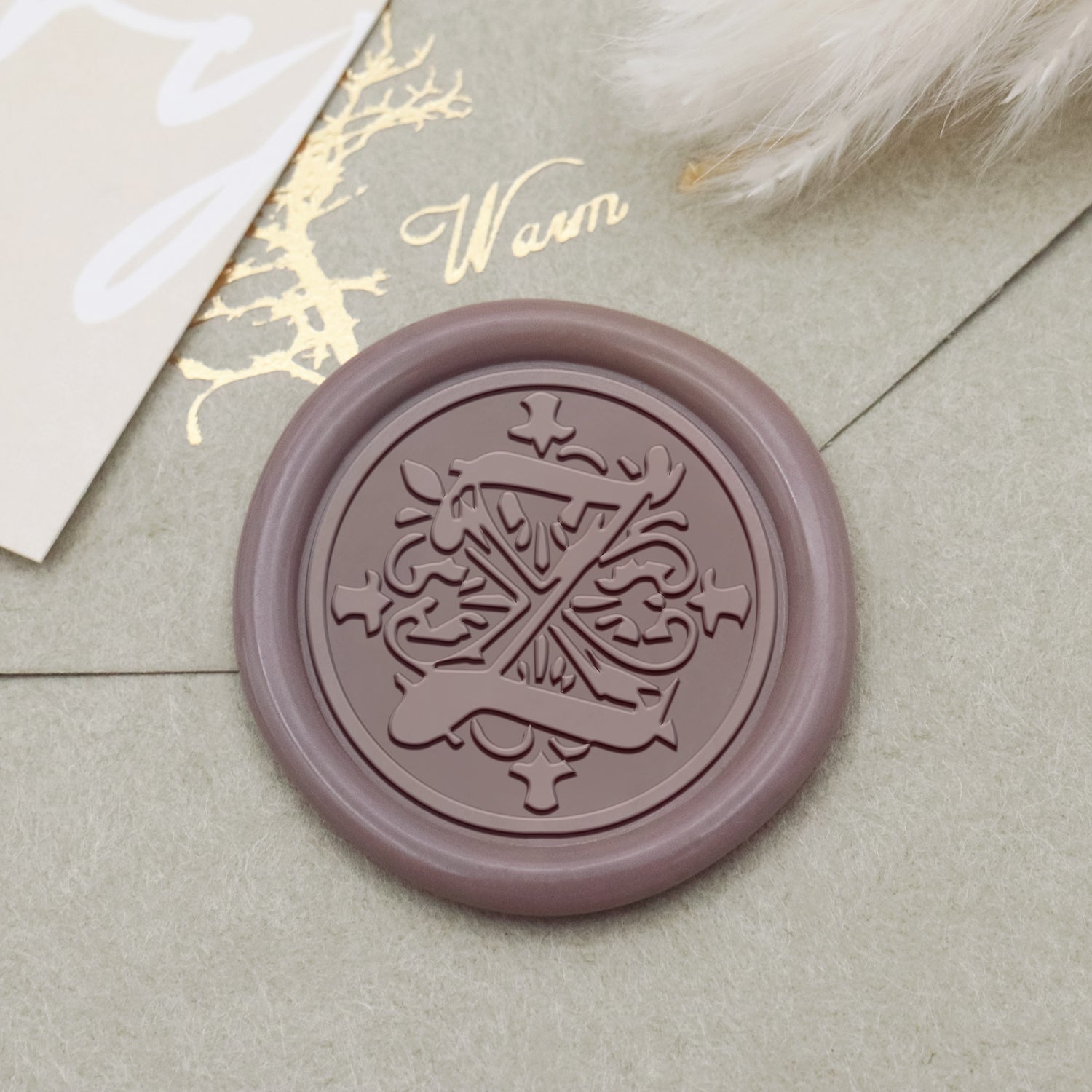 Iris Alphabet Wax Seal Stamp - Z 1