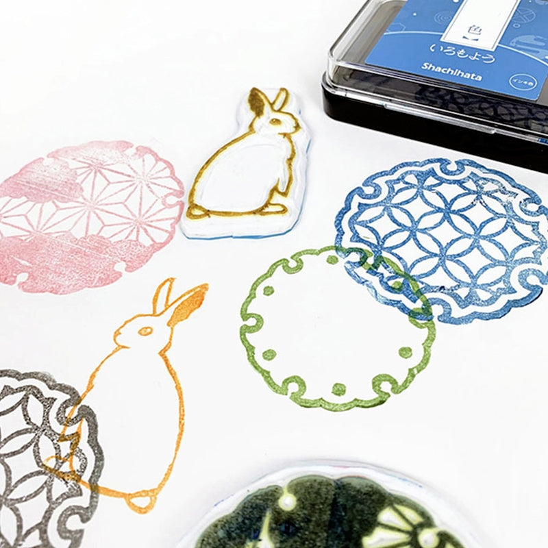 Japan Shachihata Oil Pigment Rubber Stamp Ink Pad b
