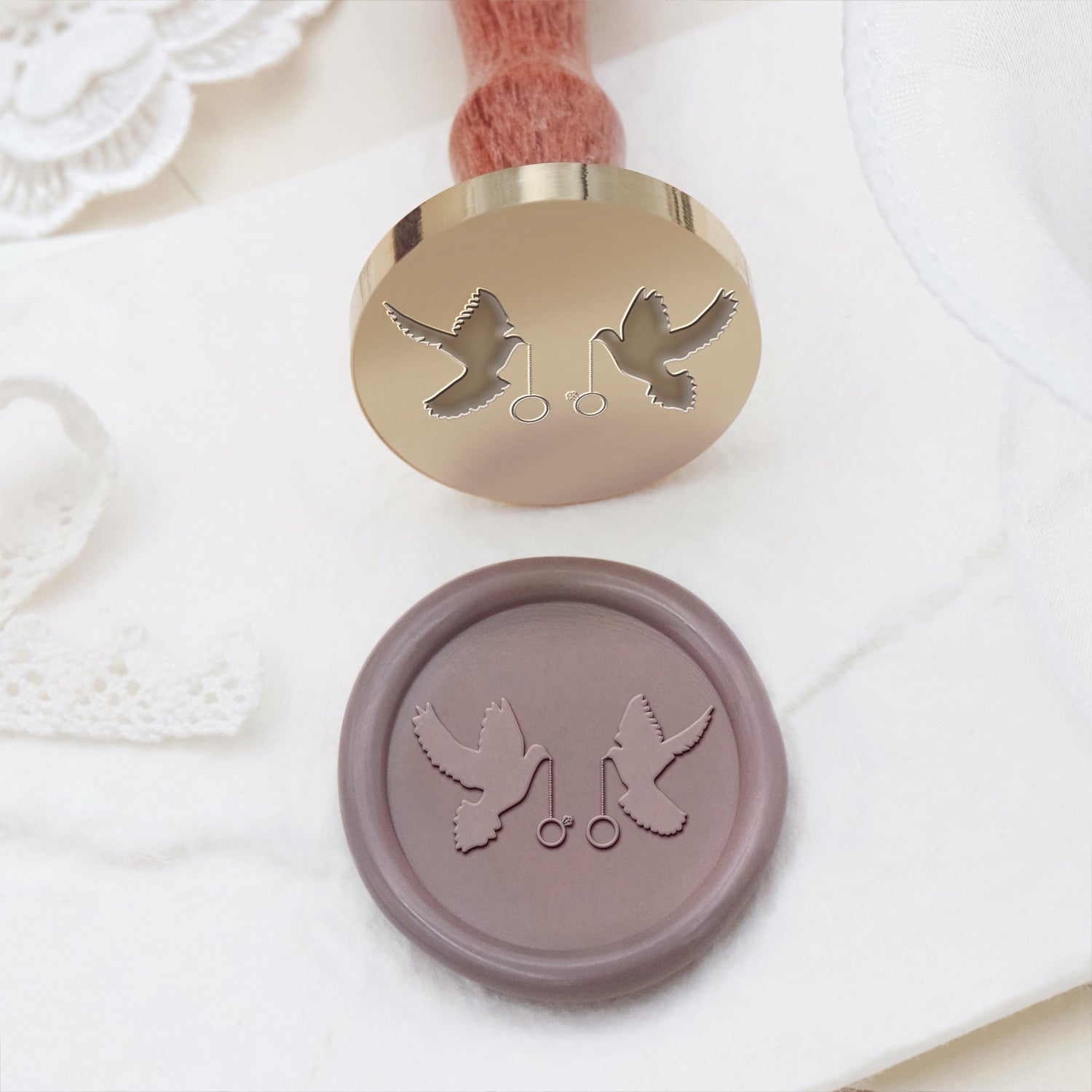 Wedding Celebration Wedding Rings Wax Seal Stamp 1