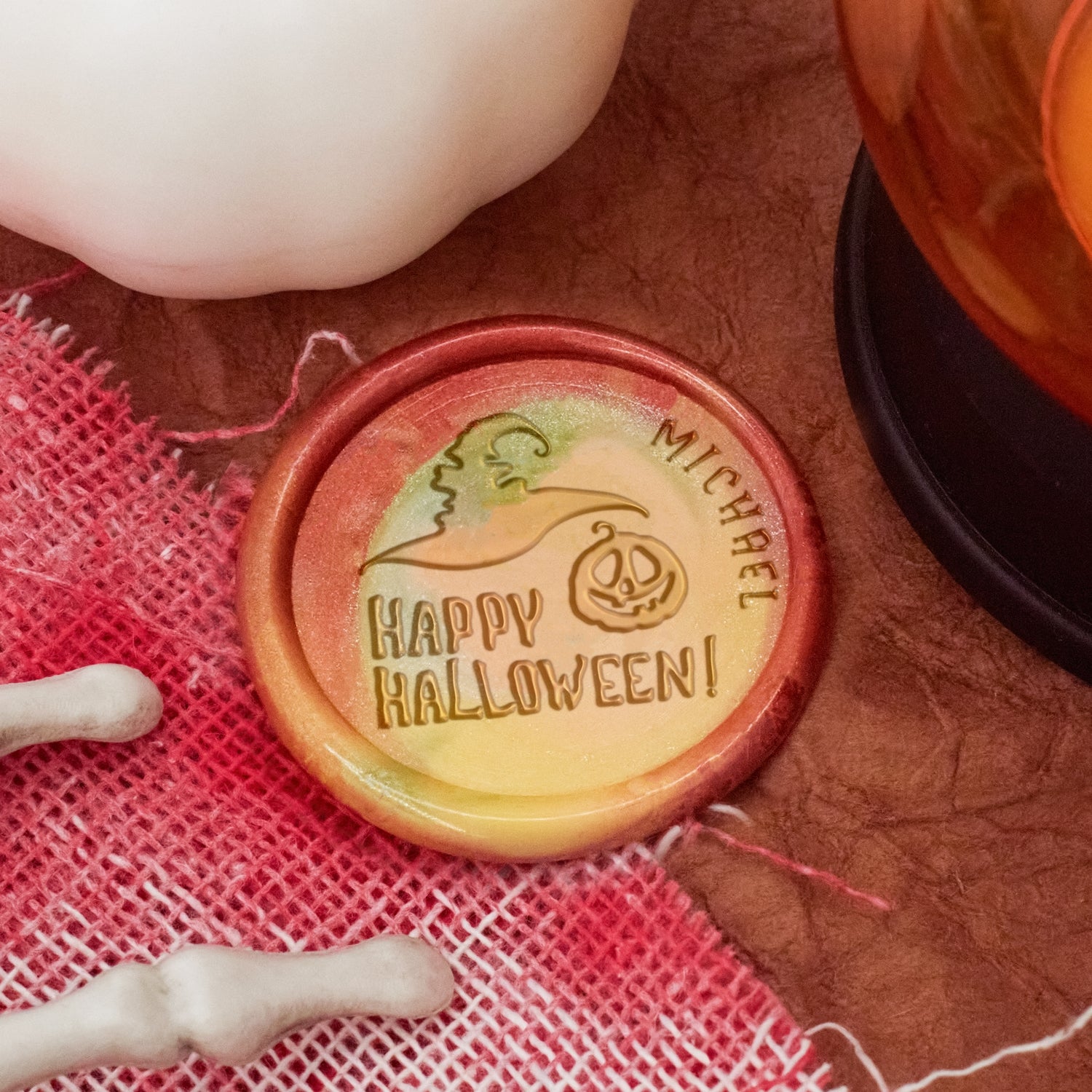 Custom Halloween Name Wax Seal Stamp (27 Designs) 2