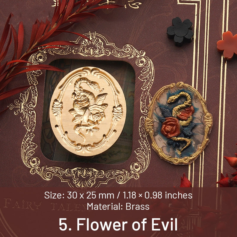 3D Relief Lady Wax Seal Stamp (6 Designs) sku-5
