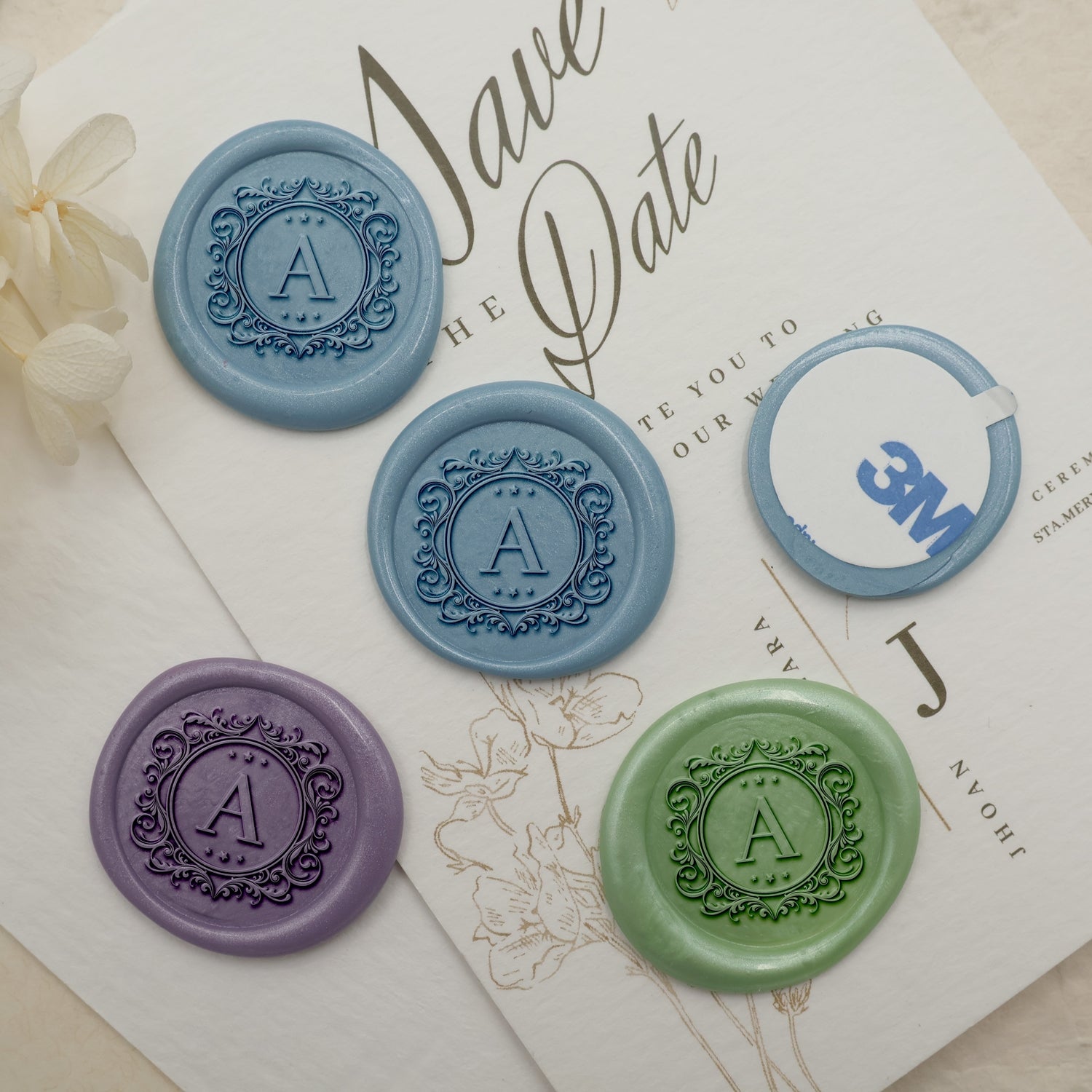 Enigmatic Whispers Custom Initial Wax Seal Stamp - Style 18 3