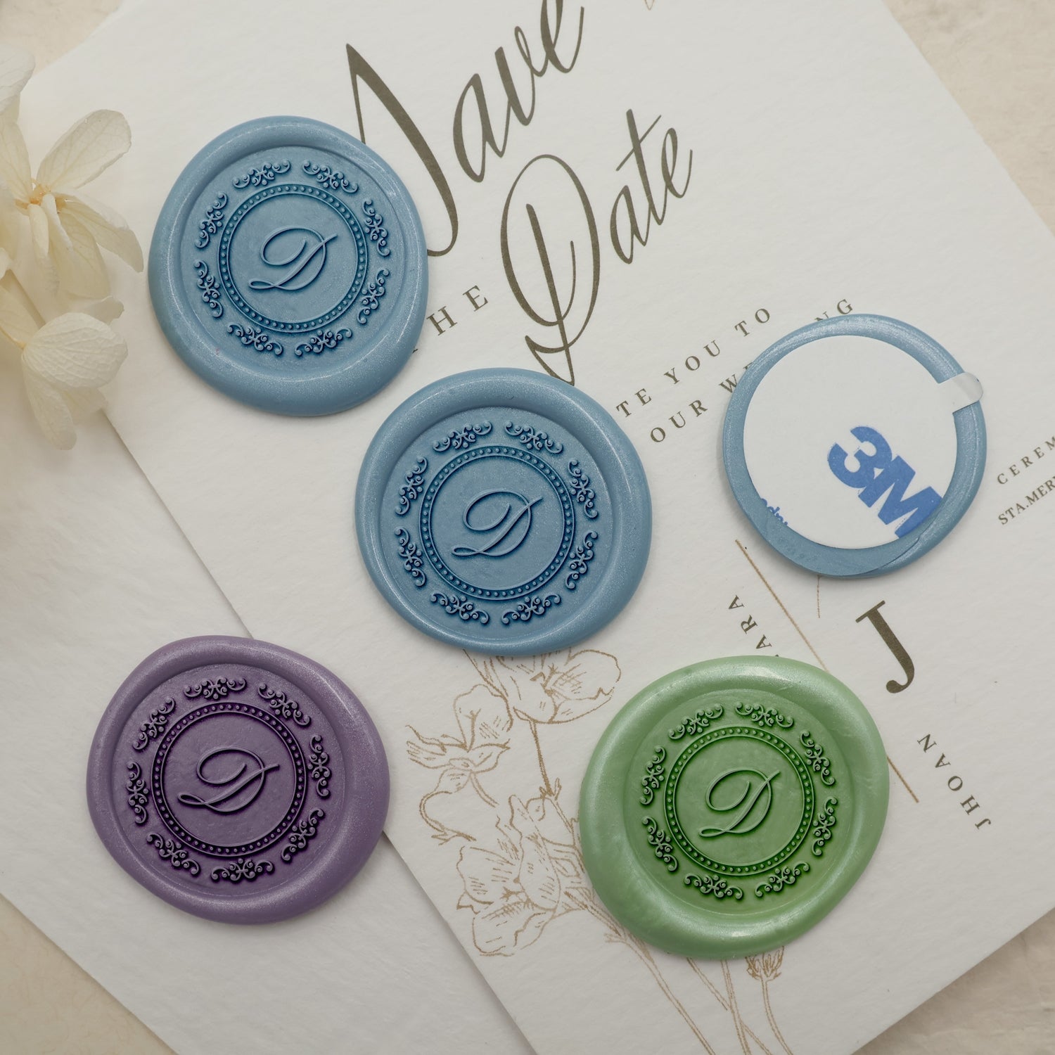 Enigmatic Whispers Custom Initial Wax Seal Stamp - Style 19 3