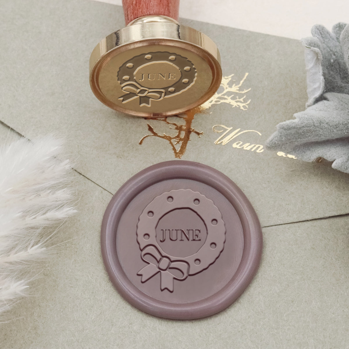 Custom Advent Wreath Christmas Name Wax Seal Stamp