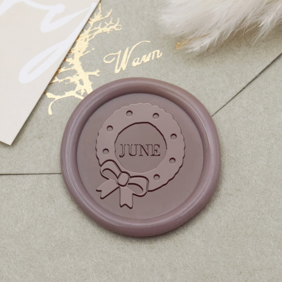 Custom Advent Wreath Christmas Name Wax Seal Stamp1