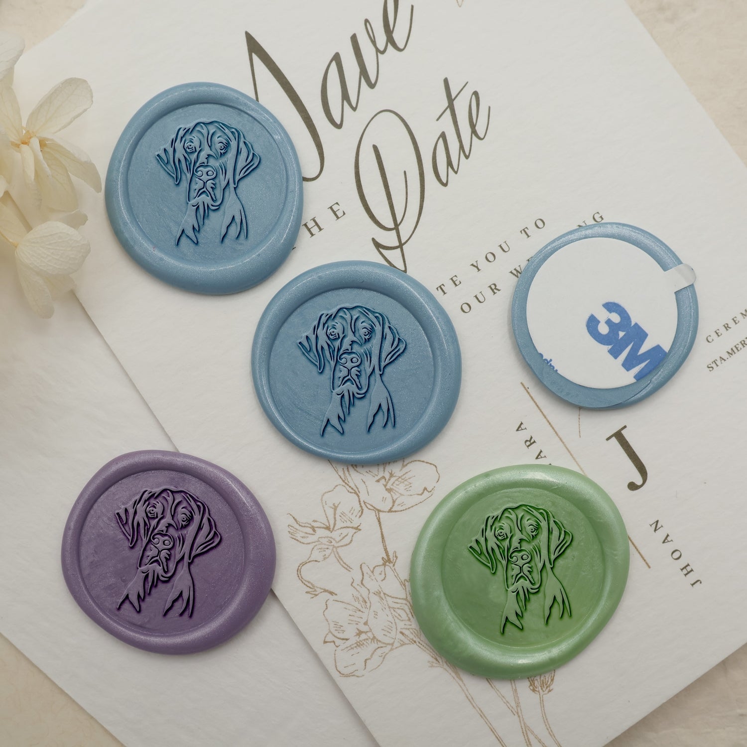 Great Dane Dog Wax Seal Stamp - Stamprints2