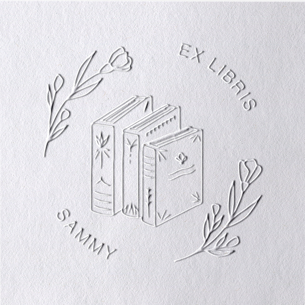 Custom Flower Book Embosser Custom Flower Book Embosser4-11