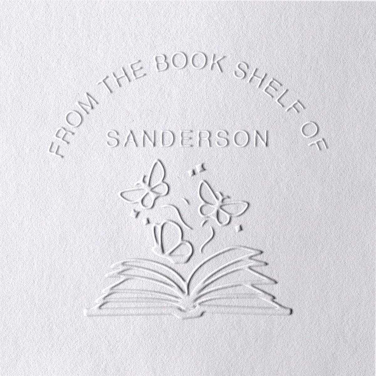 Custom Butterfly Book Embosser Custom Butterfly Book Embosser8-11