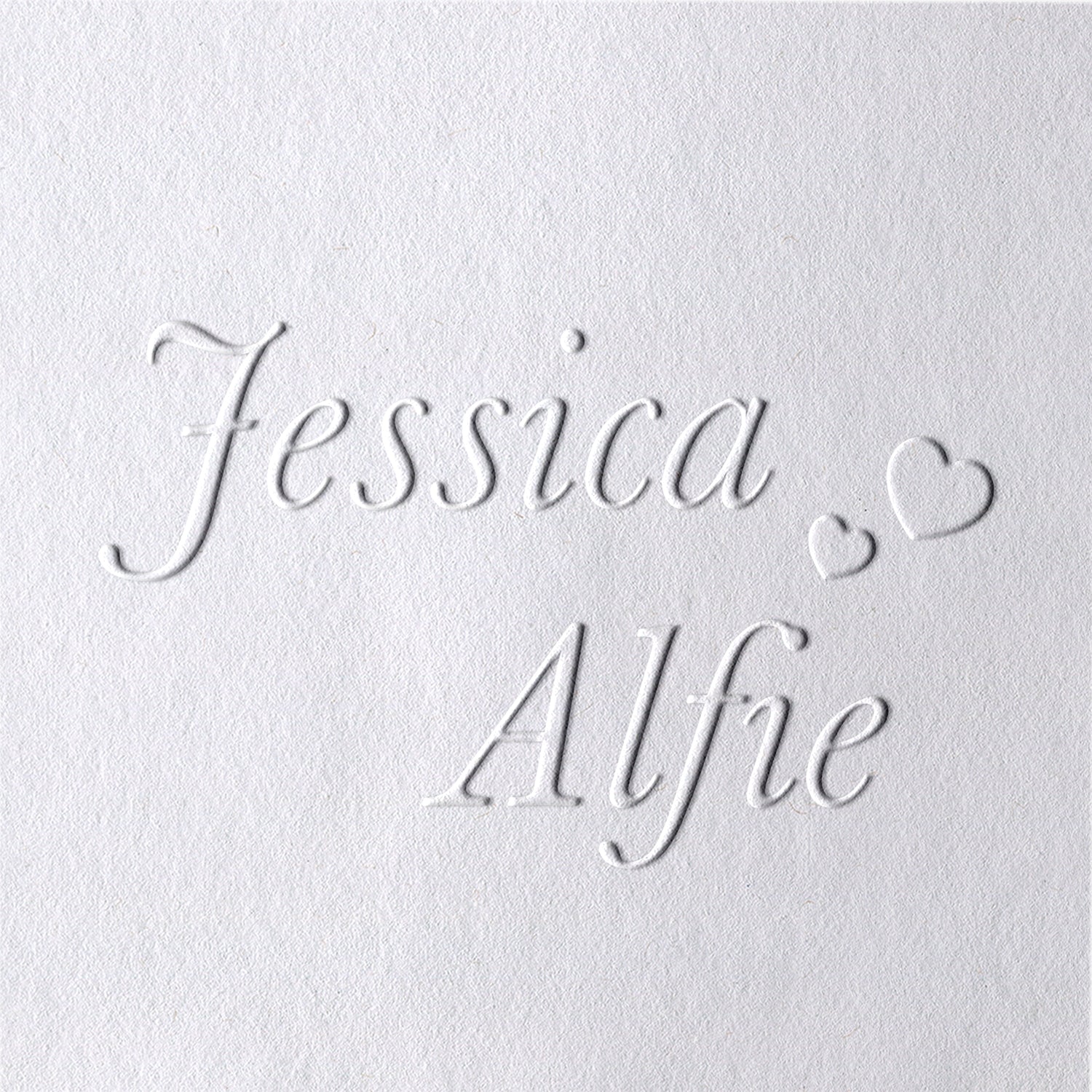 Custom Minimalist Name Wedding Embosser - Style 3 -31