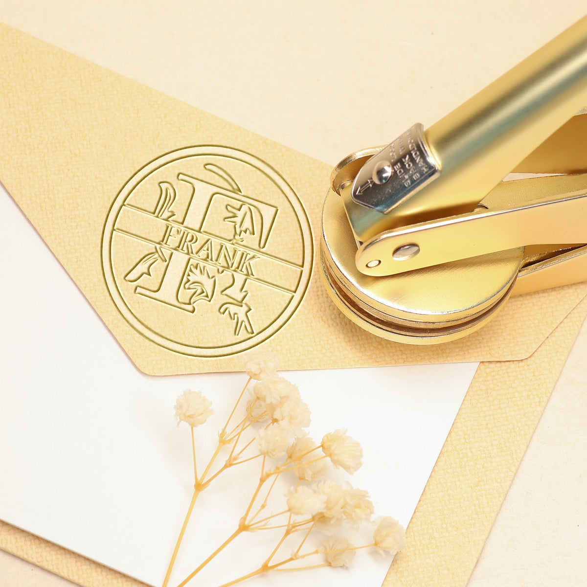 26 Letter Custom Floral Name Embosser - F F11