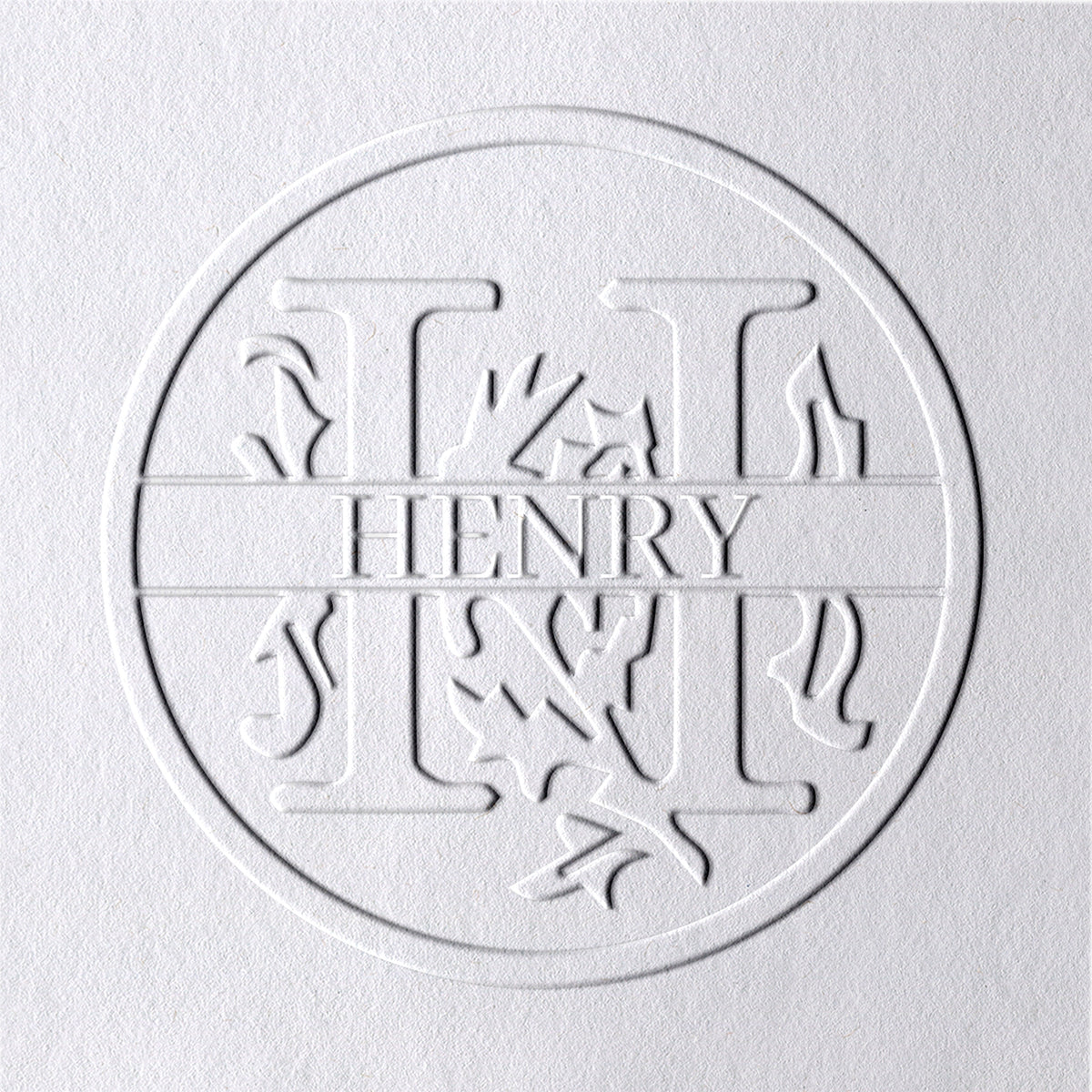 26 Letter Custom Floral Name Embosser - H H1