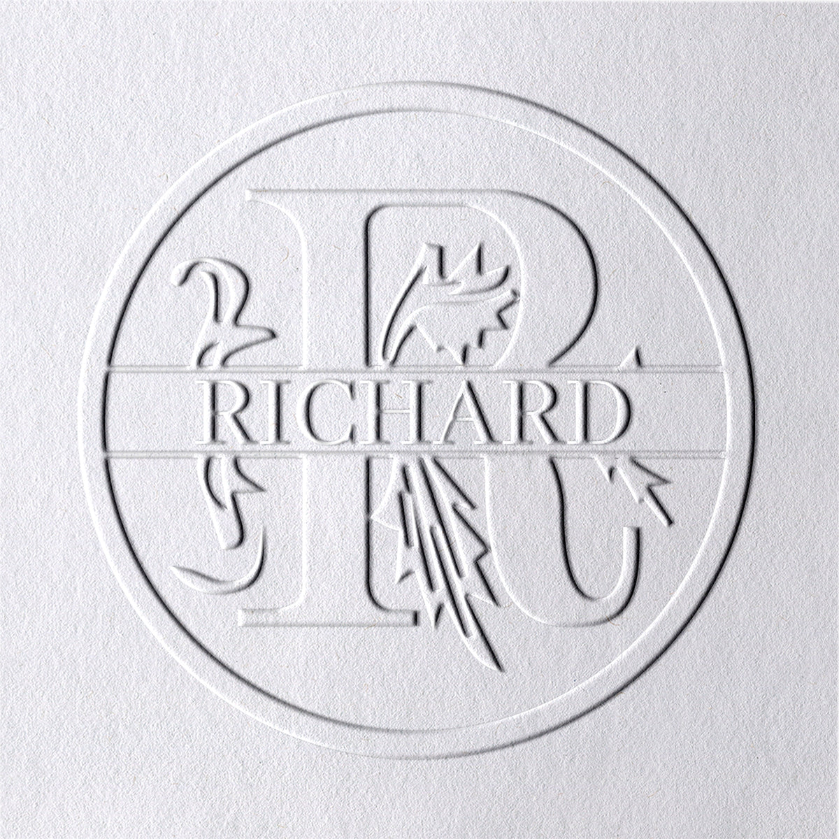 26 Letter Custom Floral Name Embosser - R R1