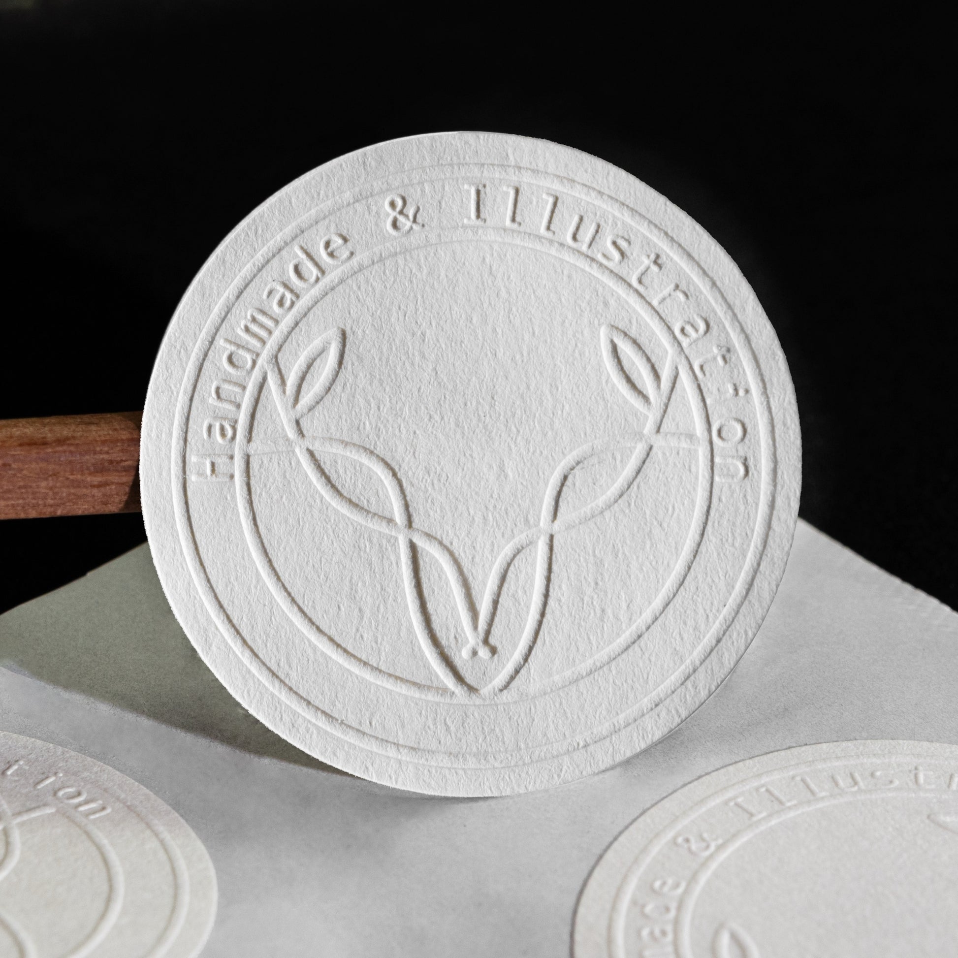 Custom Embossed Textured Sticker - Eco-Friendly Branding Label101