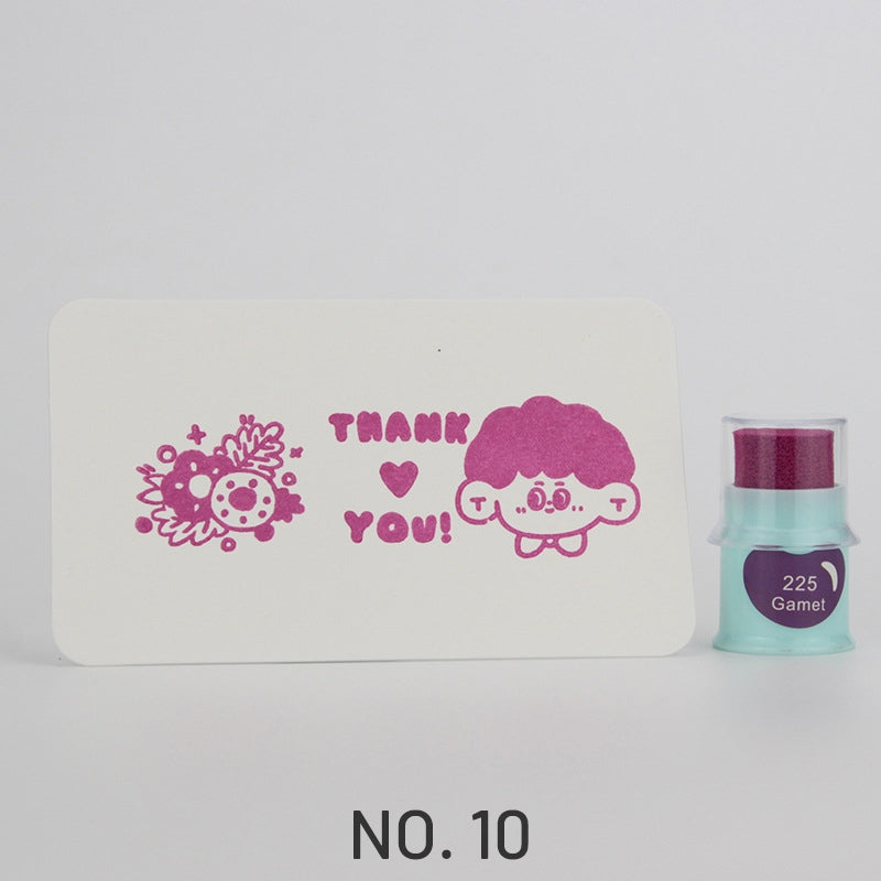 Cute Finger Cot Stamping Ink Pad (35 Colors)10