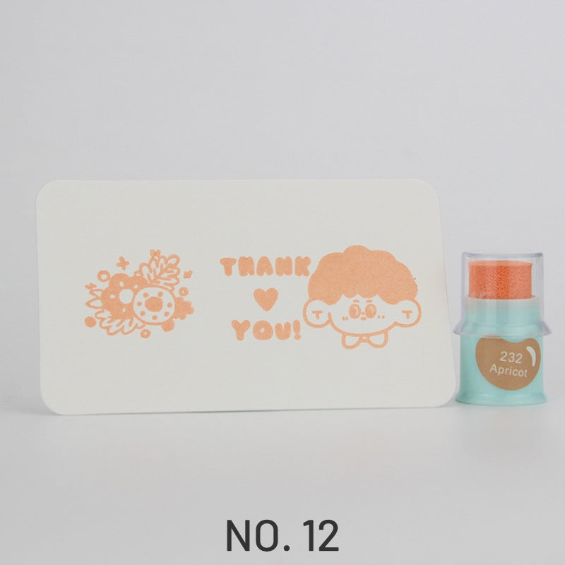 Cute Finger Cot Stamping Ink Pad (35 Colors)12