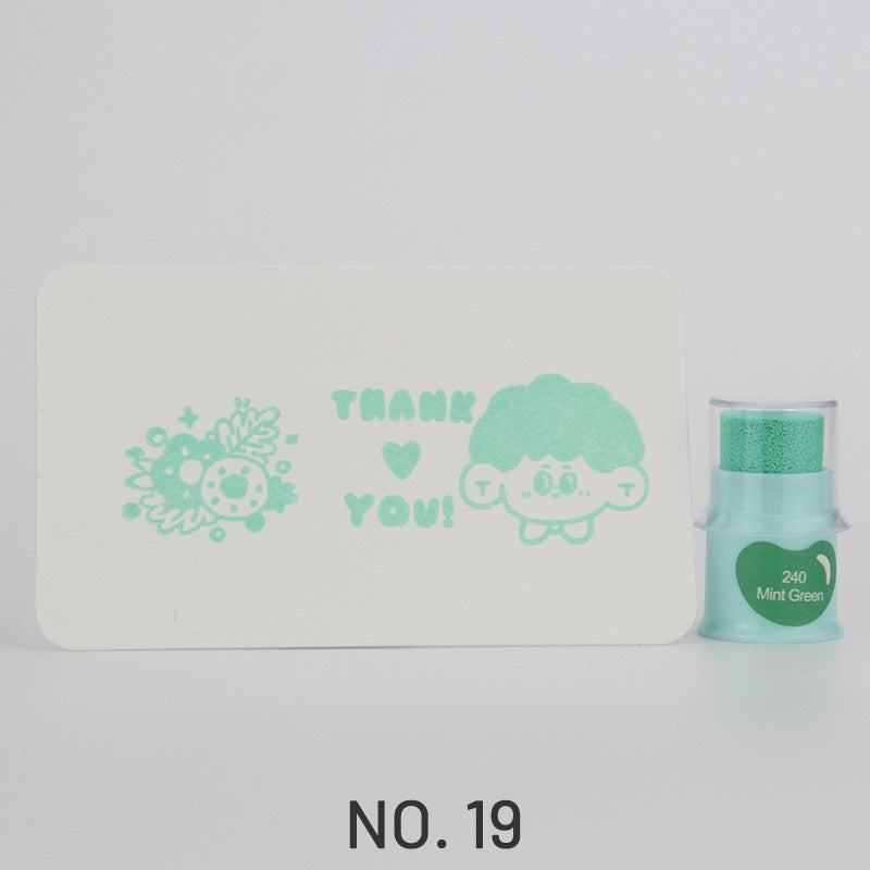 Cute Finger Cot Stamping Ink Pad (35 Colors)19