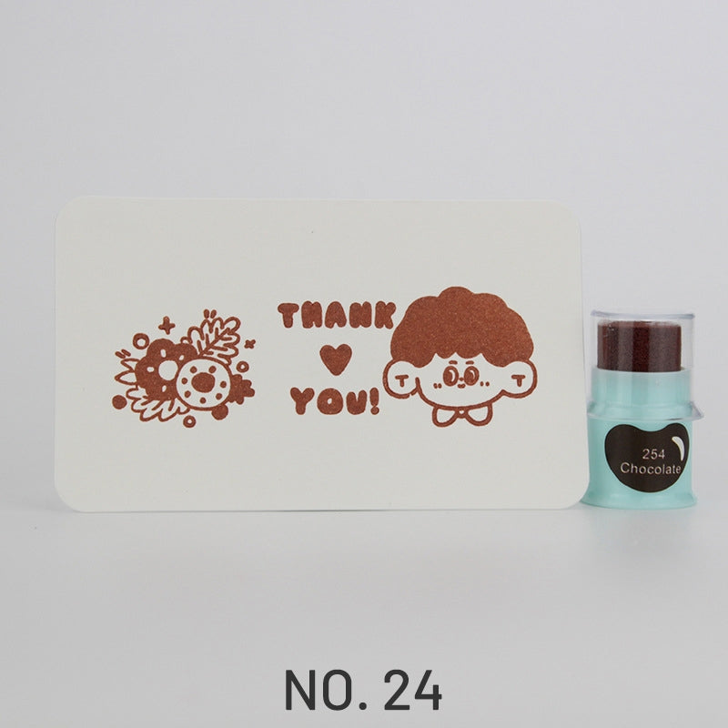 Cute Finger Cot Stamping Ink Pad (35 Colors)24