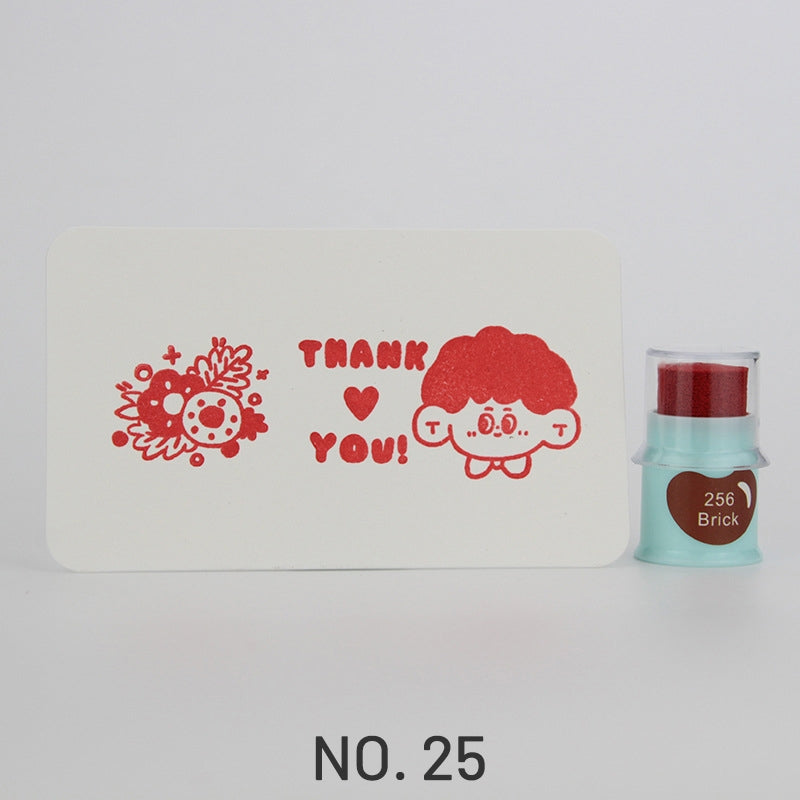Cute Finger Cot Stamping Ink Pad (35 Colors)25