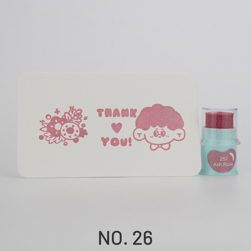 Cute Finger Cot Stamping Ink Pad (35 Colors)26
