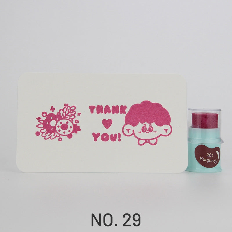 Cute Finger Cot Stamping Ink Pad (35 Colors)29