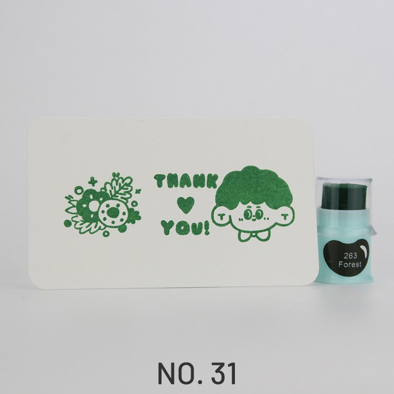 Cute Finger Cot Stamping Ink Pad (35 Colors)31