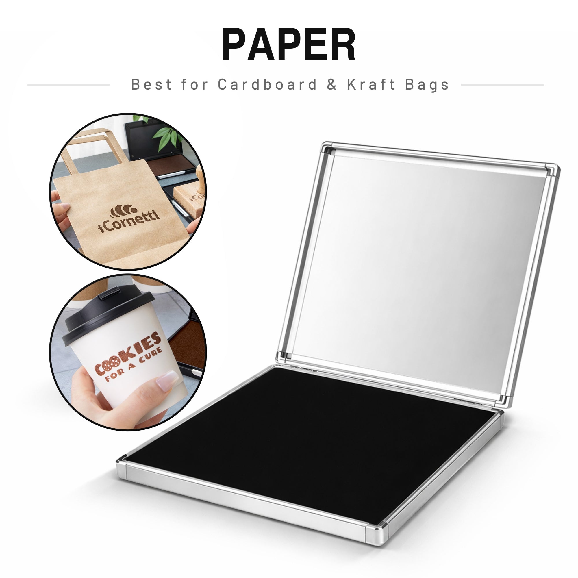 Extra Large Quick-Dry Multi-Color Ink Pad with Metal Case25