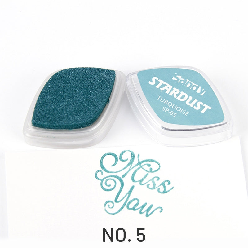 Shiny Pearlescent Color Eye Finger Painting Ink Pad5
