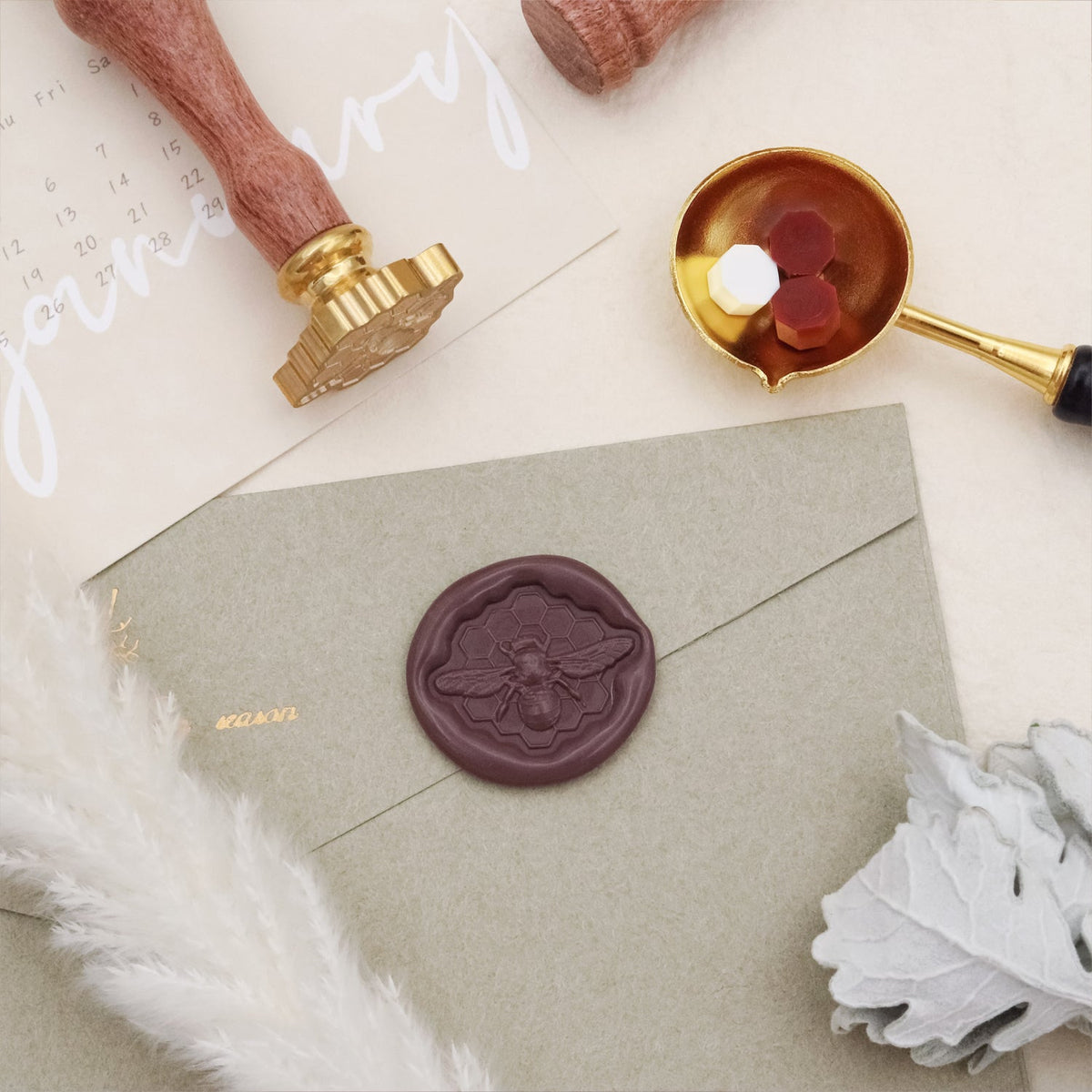Stamprints 3D Relief Bee Wax Seal Stamp 2