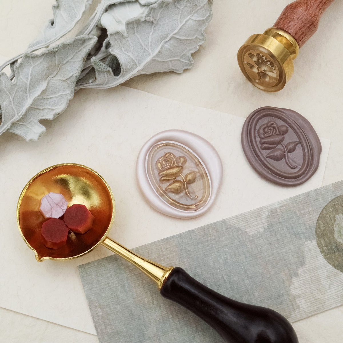 Stamprints 3D Relief Rose Wax Seal Stamp 2