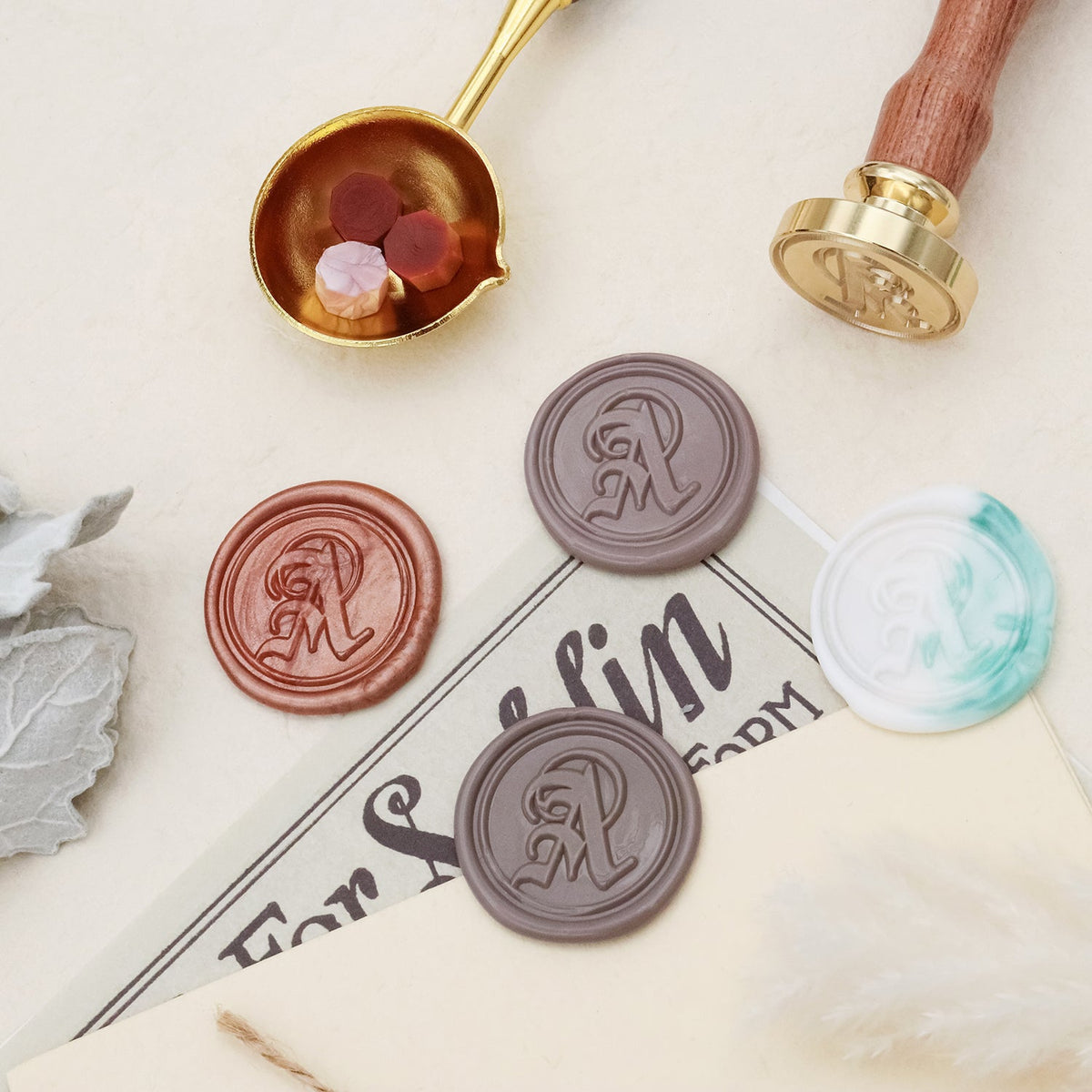 Stamprints Gothic Initial Wax Seal Stamp 3